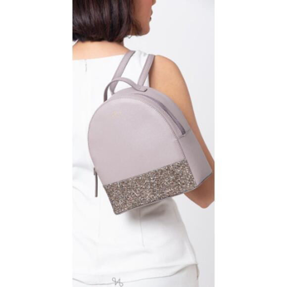 Kate Spade Sammi Greta Court Glitter Small Backpack One Size - Picture 2 of 13
